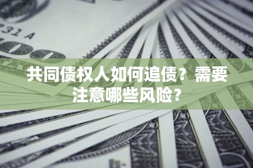 武汉共同债权人如何追债？需要注意哪些风险？