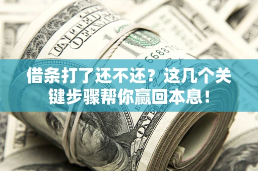 武汉借条打了还不还？这几个关键步骤帮你赢回本息！