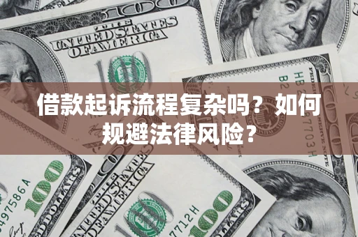 武汉借款起诉流程复杂吗？如何规避法律风险？