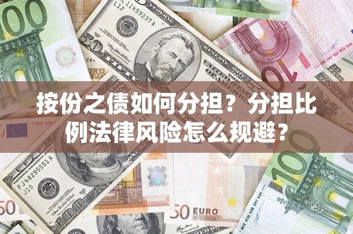 武汉按份之债如何分担？分担比例法律风险怎么规避？