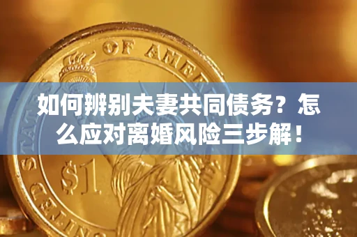 武汉如何辨别夫妻共同债务？怎么应对离婚风险三步解！