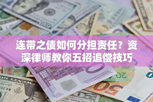 武汉连带之债如何分担责任？资深律师教你五招追偿技巧