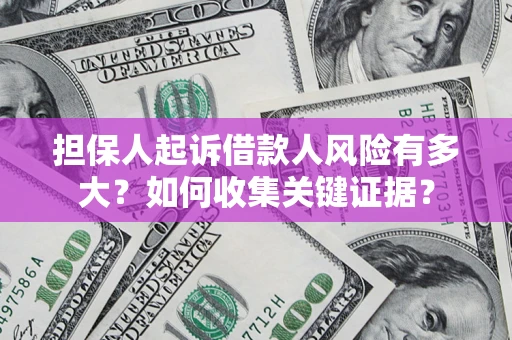 武汉担保人起诉借款人风险有多大？如何收集关键证据？