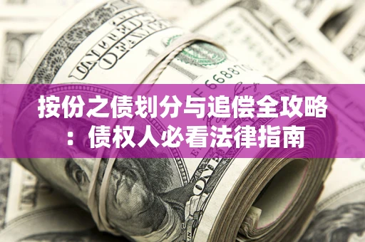 武汉按份之债划分与追偿全攻略：债权人必看法律指南