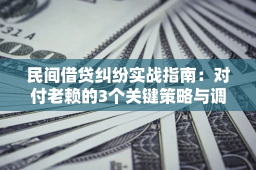 武汉民间借贷纠纷实战指南：对付老赖的3个关键策略与调解盲区解析