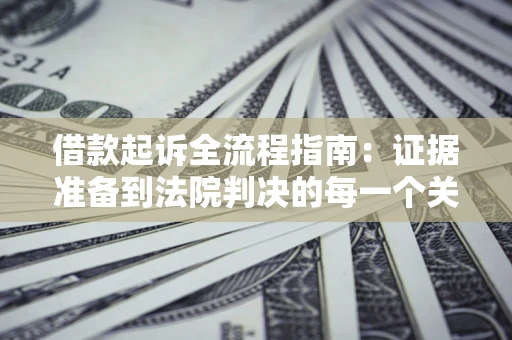 武汉借款起诉全流程指南：证据准备到法院判决的每一个关键步骤