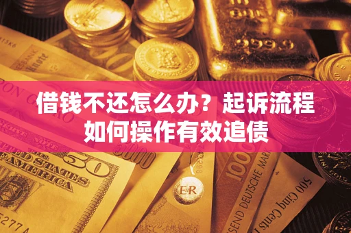 武汉借钱不还怎么办？起诉流程如何操作有效追债