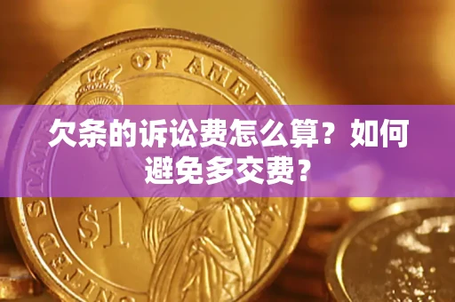 武汉欠条的诉讼费怎么算？如何避免多交费？