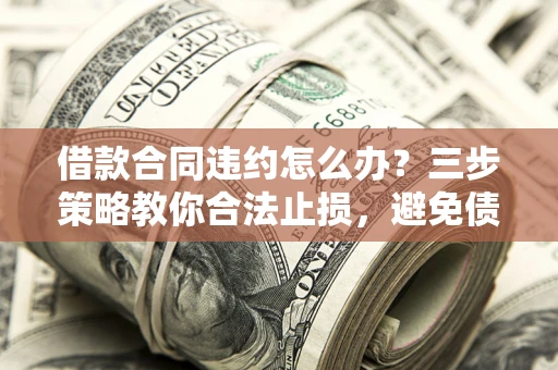 武汉借款合同违约怎么办？三步策略教你合法止损，避免债务危机升级