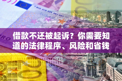 武汉借款不还被起诉？你需要知道的法律程序、风险和省钱技巧