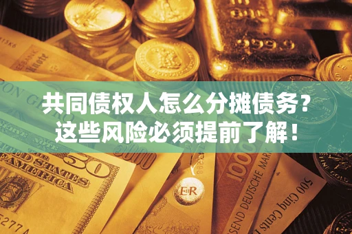 武汉共同债权人怎么分摊债务？这些风险必须提前了解！