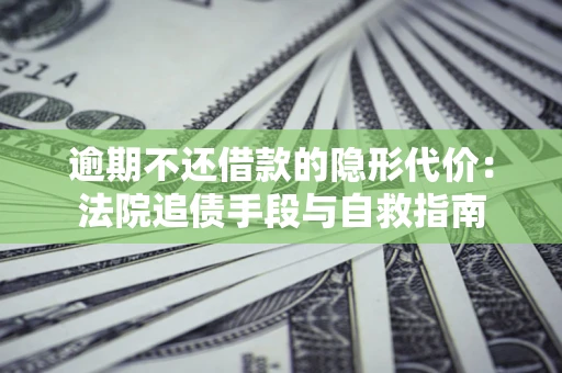 武汉逾期不还借款的隐形代价：法院追债手段与自救指南