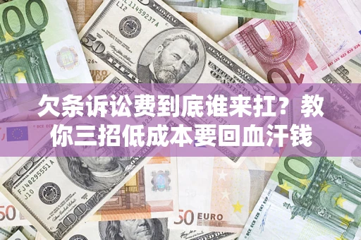 武汉欠条诉讼费到底谁来扛？教你三招低成本要回血汗钱
